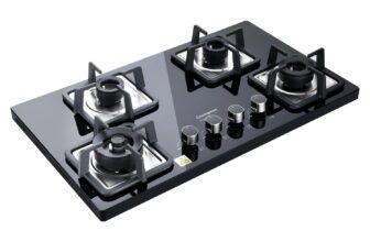 Crompton Superslim Hb TAB Super Slim 78 cm 4Br MBLK Tablet Hob With Toughened Glass (Tempered Glass, 4 Auto Ignition