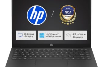 HP 14s Intel Celeron Dual Core N4500 Laptop (8GB/512GB SSD/Win 11) 14.0″ HD Display, MSO 24, Black, 1.46kg, DQ3149TU