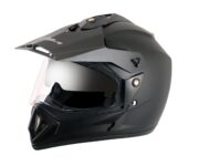 Vega Off Road ISI Certified Matt Finish Full Face Dual Visor with Peak Helmet for Men and Women Outer Clear Visor and Inner Smoke Sun Visor(Dull Black, Size:L)Visit the Vega Store4.2 4.2 out of 5 stars