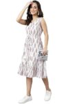 Janasya Women’s Cotton Ethnic Motifs Flared Western Dress4.0 4.0 out of 5 stars