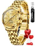 OLEVS Womens Watches Chronograph Luxury Diamond Dress Analog Quartz Wrist Watches Stainless Steel Waterproof Luminous Ladies Watch