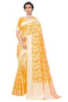 Glory Sarees Women’s Banarasi Artificial Silk Saree With Blouse Piece3.8 3.8 out of 5 stars