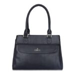 THE CLOWNFISH Prudence Faux Leather Handbag for Women Office Bag Ladies Shoulder Bag Tote For Women College Girls with Front Flap