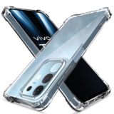 Amazon Basics Back Cover for Vivo T4x 5G / iQoo Z10x 5G PC + TPU Clear Transparent Raised Edges Shockproof Protective Phone Bumper Case