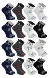 12 Pairs Solid Cotton Ankle-Length Socks for Men & Women – Soft, Breathable, Durable, Multicolor, Free Size, Pack of