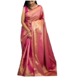 SGF11 Women’s Kanjivaram Soft Silk Saree With Blouse Piece3.8 3.8 out of 5 stars