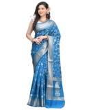 Yashika Women Banarasi Kanjivaram Silk Saree Set with Blouse |saree for Women | Saree | New Sari