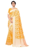 Glory Sarees Women’s Banarasi Artificial Silk Saree With Blouse Piece3.8 3.8 out of 5 stars
